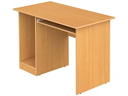 Стол для кабинета информатики компьютерный 1-местный школьный с выдвижной полкой СТК2-Б (Бук Бавария)