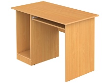 Стол для кабинета информатики компьютерный 1-местный школьный с выдвижной полкой СТК2-Б (Бук Бавария)