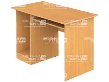 Стол для кабинета информатики компьютерный 1-местный школьный с выдвижной полкой СТК2-Б (Бук Бавария)