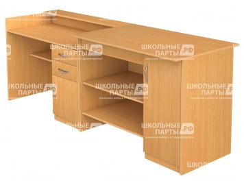 Стол демонстрационный для кабинета физики лабораторный СДФ2-Б (Бук Бавария)