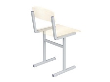 Металлокаркас школьного стула 2 г/р нерегулируемый МК2.2 (серый, квадратная труба)