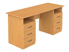 Стол для учителя письменный 2-тумбовый 1600 мм (мод.3) СТПт2.16.03