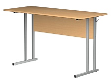 Стол для кабинета физики 6 г/р нерегулируемый СТФ1.6 (бук, м/к серый, квадратная труба)
