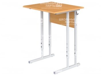 Стол школьный 1-местный 3-5 г/р регулируемый СТОр1.35 (бук, м/к серый, квадратная труба)