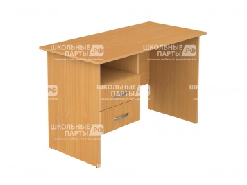 Стол для учителя письменный с подвесной тумбой 1400 мм (мод.2) СТПт1.14.02у
