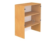 Секция шкафа модульного верхняя 3-ярусная широкая со стеклом и нишей ШКВ3.23