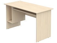 Стол для кабинета информатики компьютерный 2-местный школьный с выдвижной полкой СТК1.13-Д (Дуб Молочный)