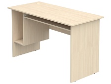 Стол для кабинета информатики компьютерный 2-местный школьный с выдвижной полкой СТК1.13-Д (Дуб Молочный)