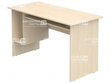 Стол для кабинета информатики компьютерный 2-местный школьный с выдвижной полкой СТК1.13-Д (Дуб Молочный)