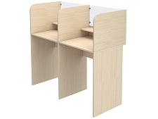 Стол 2-местный лингафонный 6 г/р нерегулируемый школьный СТИк2.6-Д (Дуб Молочный)