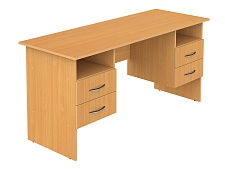 Стол для учителя письменный с подвесными тумбами 1600 мм (мод.2) СТПт2.16.02у