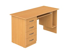 Стол для учителя компьютерный 1-тумбовый 1400 мм (мод.4) СТК3.04у