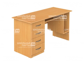 Стол для учителя компьютерный 1-тумбовый 1400 мм (мод.4) СТК3.04у