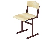 Стул школьный ученический 4-6 г/р регулируемый УСТУр1.46 (фанера, м/к коричневый, квадратная труба)