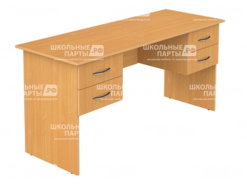 Стол для учителя письменный с подвесными тумбами 1600 мм (мод.1) СТПт2.16.01у