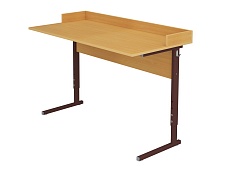 Стол для кабинета физики регулируемый 4-6 г/р УСТФуб1.46 (бук, м/к коричневый, прямоугольная труба)
