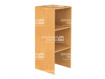 Секция шкафа модульного верхняя 3-ярусная узкая открытая ШКВ3.10