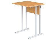 Стол школьный 1-местный 4 г/р нерегулируемый СТО1.4 (бук, м/к серый, квадратная труба)