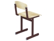 Стул школьный ученический 6 г/р нерегулируемый СТУо1.6-КЧ.Ф (фанера, м/к коричневый, плоскоовальная труба)