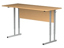 Стол для кабинета физики 4-6 г/р регулируемый СТФ1.46 (бук, м/к серый, квадратная труба)