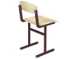 Стул школьный ученический 6 г/р нерегулируемый УСТУ1.6 (фанера, м/к коричневый, квадратная труба)