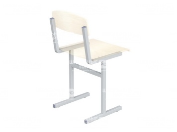 Металлокаркас школьного стула 3 г/р нерегулируемый МК2.3 (серый, квадратная труба)