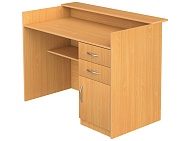 Стол демонстрационный приставной с бортиком СДП2-Б (Бук Бавария)