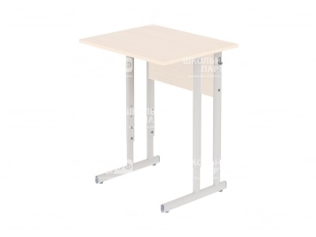 Металлокаркас школьного стола 2-4 г/р регулируемый МКро1.42 (серый, плоскоовальная труба)