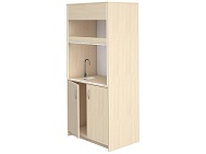 Шкаф вытяжной лабораторный демонстрационный (стекло с 1-ой стороны) ШКВ2-Д (Дуб Молочный)