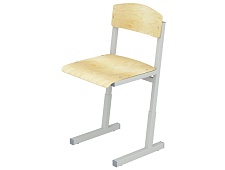 Стул школьный ученический 4-6 г/р регулируемый СТУрв1.46 (фанера, м/к серый, квадратная труба)