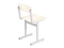 Металлокаркас школьного стола 2-4 г/р регулируемый МКро2.24 (серый, плоскоовальная труба)