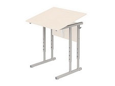 Металлокаркас школьного стола 5-7 г/р с наклоном столешницы 0-35° регулируемый МКн1.57 (м/к серый, квадратная труба)