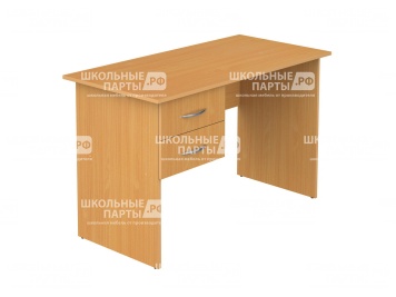 Стол для учителя письменный с подвесной тумбой 1400 мм (мод.1) СТПт1.14.01у