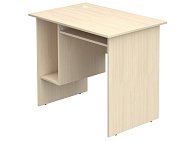 Стол для кабинета информатики компьютерный 1-местный школьный с выдвижной полкой СТК1.09-Д (Дуб Молочный)