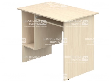 Стол для кабинета информатики компьютерный 1-местный школьный с выдвижной полкой СТК1.09-Д (Дуб Молочный)