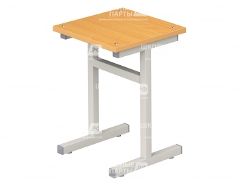 Табурет для школьной столовой 6 г/р ТБР1.6 (бук, м/к серый, квадратная труба)