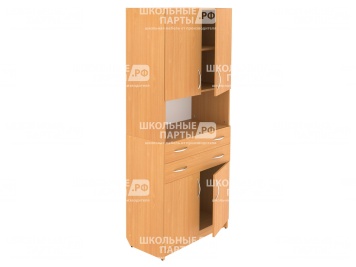 Шкаф закрытый с 2-мя ящиками и нишей для класса ШКНя2.22+ШКВ3.21