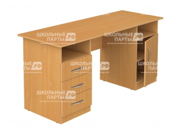 Стол для учителя письменный 2-тумбовый 1600 мм (мод.4) СТПт2.16.04у