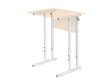 Металлокаркас школьного стола 3-5 г/р регулируемый МКр1.35 (серый, квадратная труба)