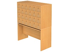 Шкаф картотечный на 24 ящика библиотечный ШКР1-Б (Бук Бавария)