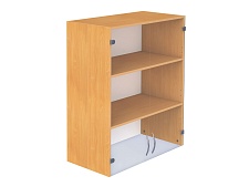 Секция шкафа модульного верхняя 3-ярусная широкая со стеклом ШКВ3.24