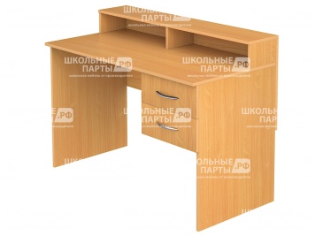 Стол для выдачи книг с тумбой для библиотеки СТВт1-Б (Бук Бавария)