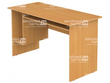 Стол для кабинета информатики компьютерный 2-местный школьный с выдвижной полкой СТК1.13-Б (Бук Бавария)