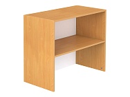 Секция шкафа модульного верхняя 2-ярусная широкая открытая ШКВ2.20