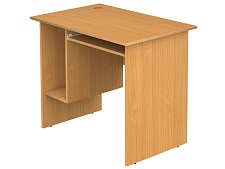 Стол для кабинета информатики компьютерный 1-местный школьный с выдвижной полкой СТК1.09-Б (Бук Бавария)