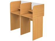 Стол 2-местный лингафонный 6 г/р нерегулируемый школьный СТИк2.6-Б (Бук Бавария)