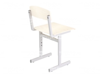 Металлокаркас школьного стула 5-7 г/р регулируемый МКро2.57 (серый, плоскоовальная труба)